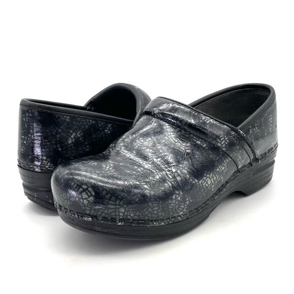 Dansko Professional Clogs Metallic Iridescent Snakeskin Print Size 37 | 6.5-7 - Picture 3 of 16